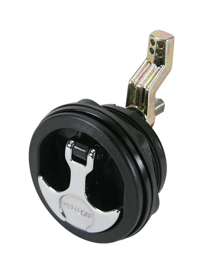 Whitecap Industries Black Body T-Handle with Chrome Finish, Part S0230BC