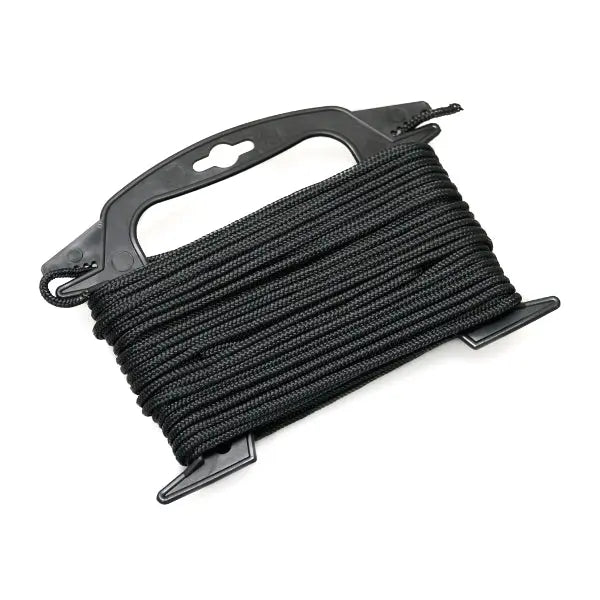 YAKGEAR 75 Feet Solid Black Polypropylene Rope with Winch Loop
