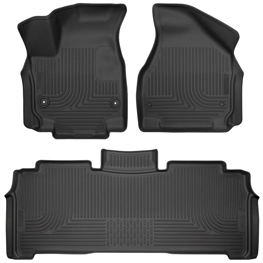 HuskyLiner WB Front & Second Seat Floor Liner for Chrysler Pacifica and Voyager 2017-2023