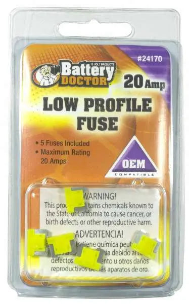 Wirthco Mini Fuse 20 Amp - Reliable Automotive Blade Fuse