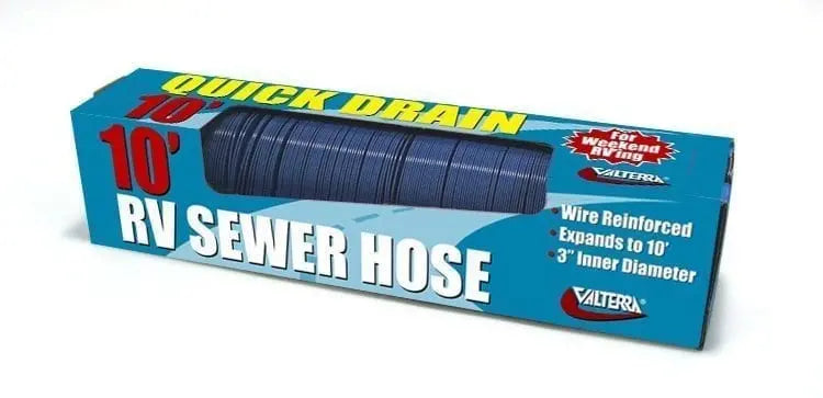Valterra LLC Quick Drain Hose 10 Feet Blue - Flexible Marine and RV Drain Line