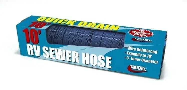 Valterra LLC Quick Drain Hose 10 Feet Blue - Flexible Marine and RV Drain Line by VALTERRA LLC