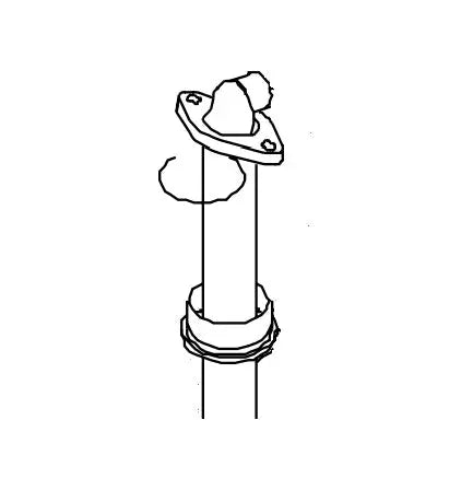 DAVE CARTER NR620039 Fitting - Water Tube, 4 Inch Diameter