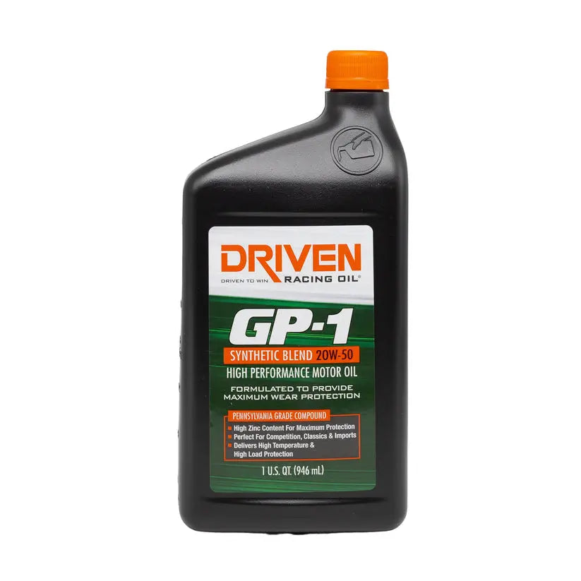 Driven Race GP-1 Semi-Synthetic 20W-50 Performance Oil Quart