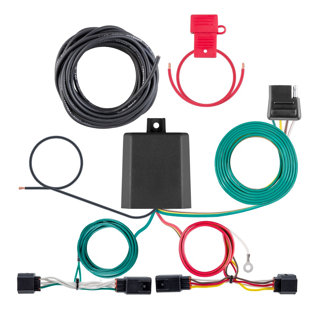 CURT Manufacturing Custom Wiring Harness 4-Way Flat for Easy Trailer Connection