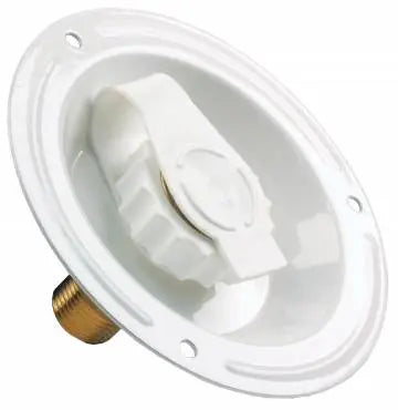 JR Products Water Dish in White Metal – Part Number 62125