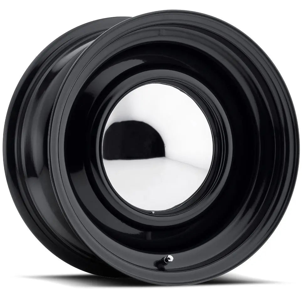 Raceline Black Smoothie 14x7 Inch Wheel with 5x4.5/4.75 Bolt Pattern