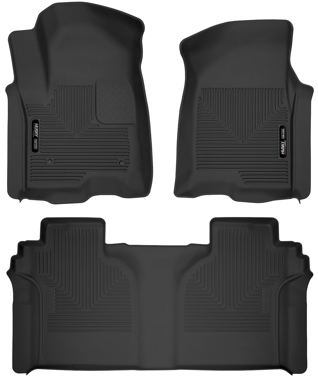 HuskyLiner XC Front and 2nd Row Floor Mats for 2019 Chevrolet Silverado and GMC Sierra