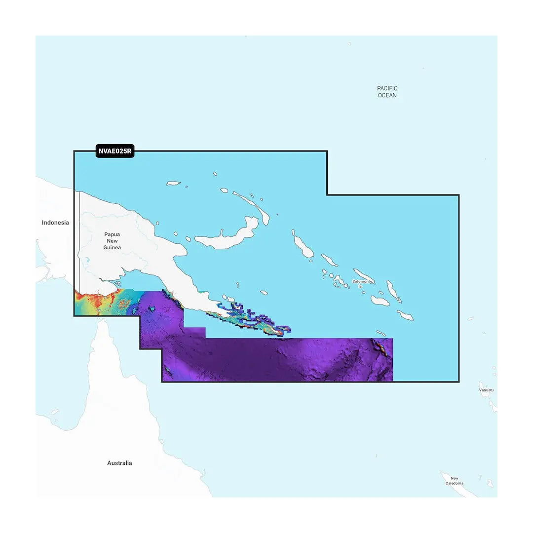 Garmin Carto Papua New Guinea & Solomon Islands Map - Part Number 010C122300