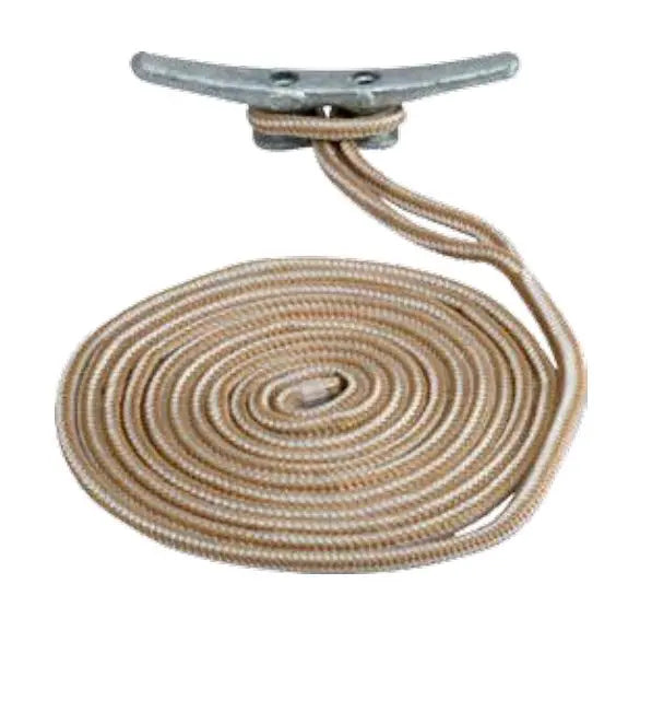 Sea Dog Double Braid Nylon Dock Line - 25 ft, Heavy Duty Marine Rope