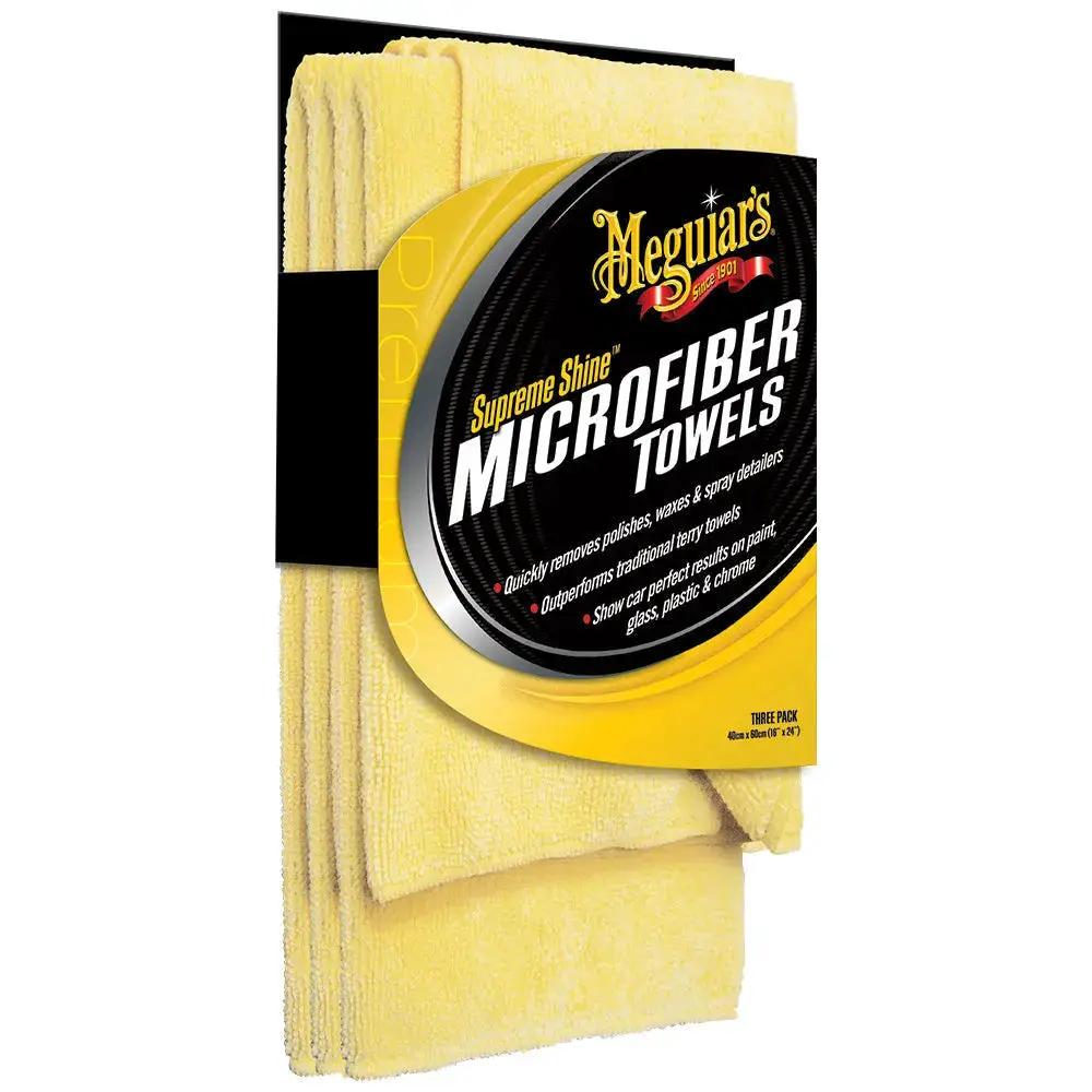 Meguiar's Wax Supreme Shine Microfiber 3-Pack – Premium Car Detailing Cloths by MEGUIARS WAX