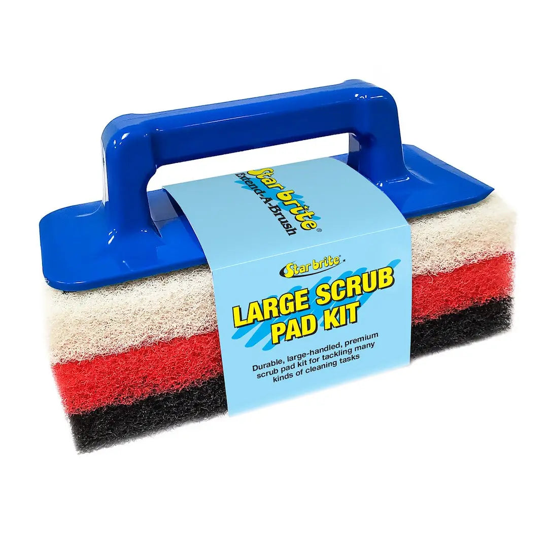 Star Brite Large Scrub Pad Kit – Heavy-Duty Cleaning for Marine & Boat Surfaces