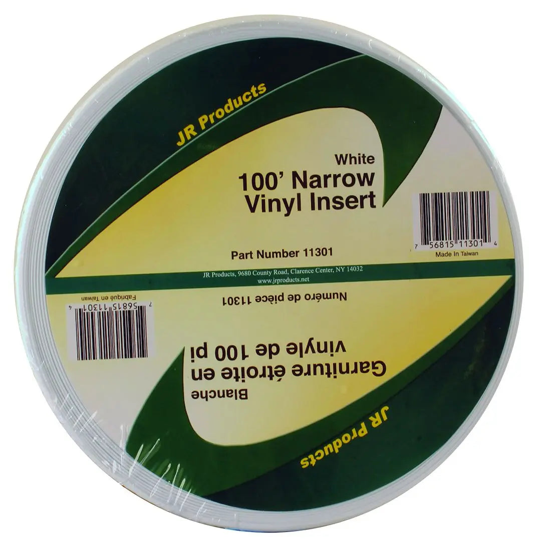 JR Products 11301 100' Nar Vinyl White Wire Cable
