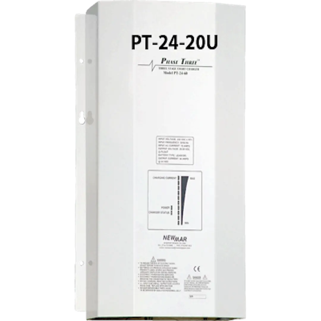 Newmar PT2420U 24V 20A Phase 3 Battery Charger with 3 Banks