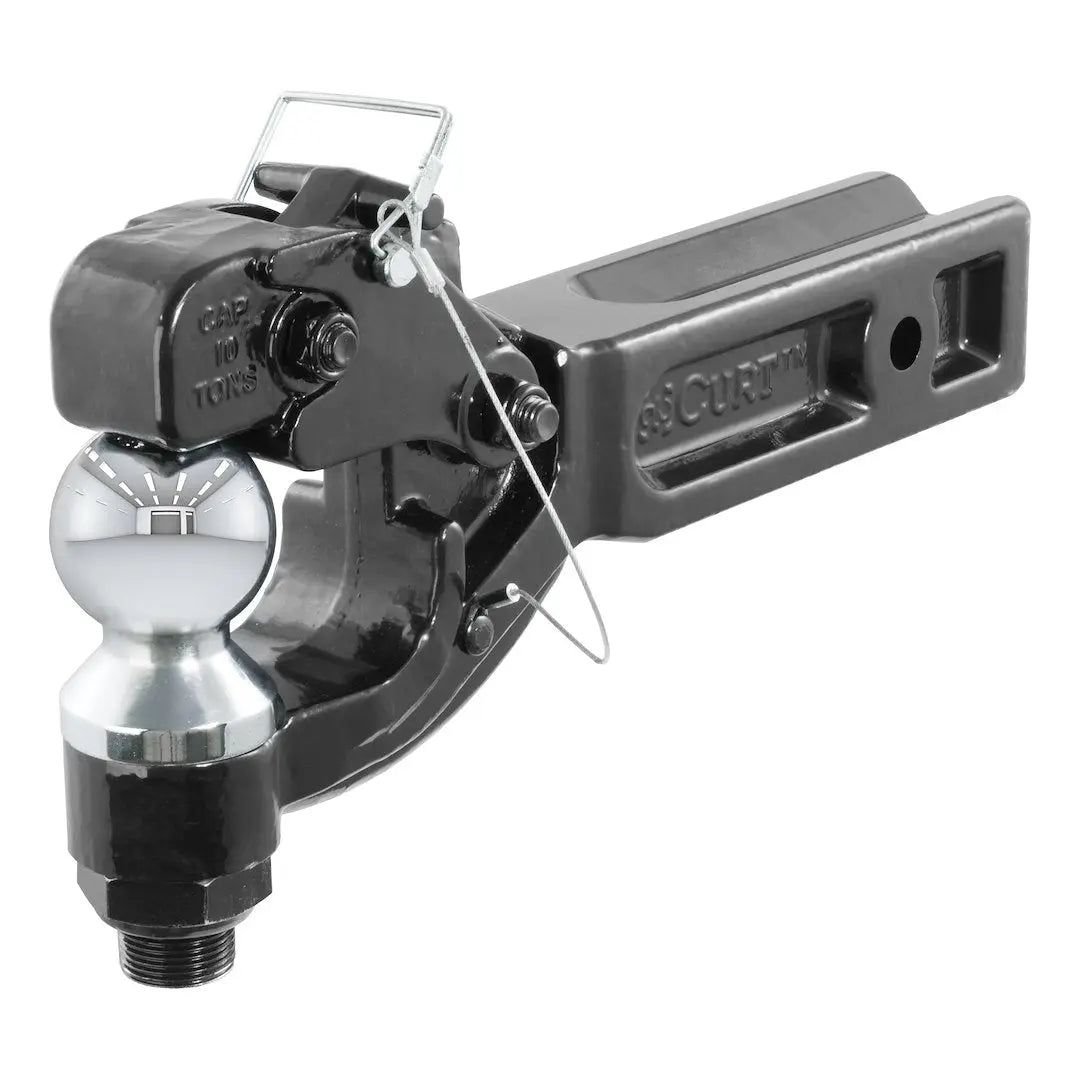 CURT Manufacturing Receiver-Mount Ball and Pintle Combina – Heavy-Duty Trailer Hitch Accessory