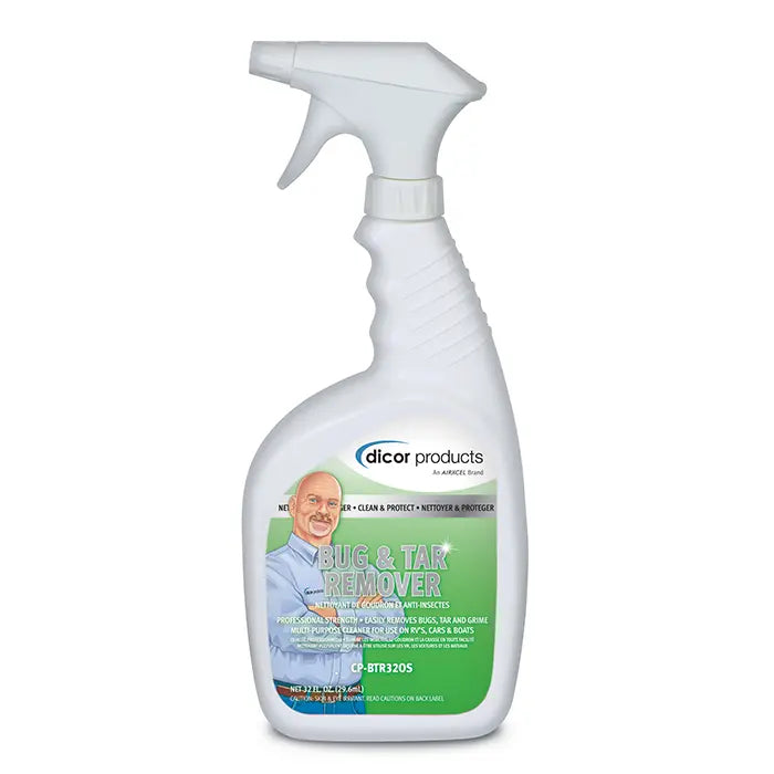 DICOR CORP Bug & Tar Remover 32 oz Spray - Effective Vehicle Surface Cleaner