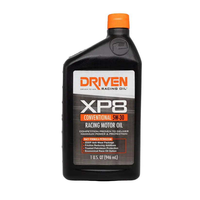 Driven Race XP8 Racing Oil Quart - High-Performance Motor Oil for Race Applications