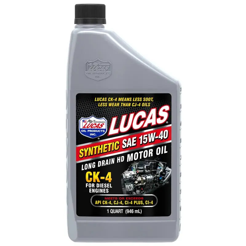 Lucas Oil Synthetic SAE 15W-40 CK-4 Truck Oil - High-Performance Engine Lubricant