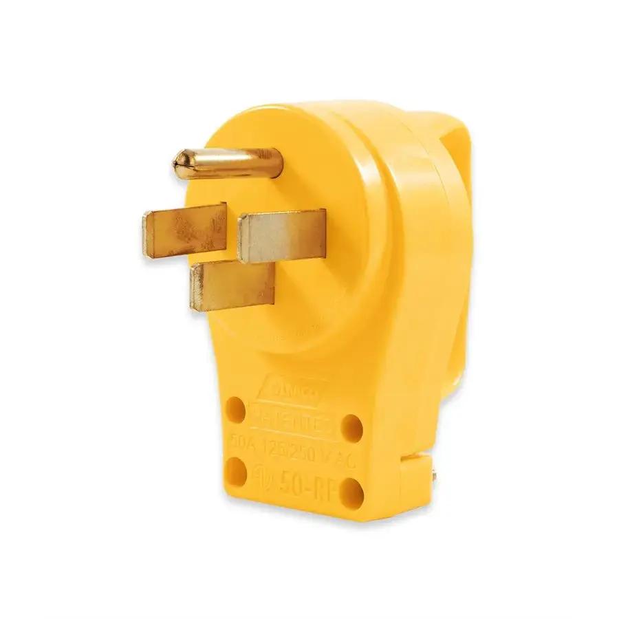 Camco 55252 50 Amp Replacement Plug BU for RV and Marine Applications by CAMCO