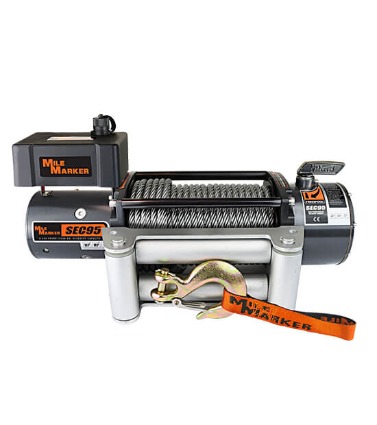 MileMarker 12V Winch 4.8 HP Series - Heavy-Duty Recovery Winch for Off-Road Vehicles