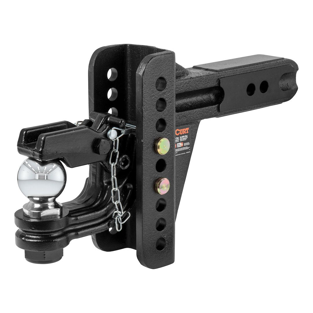 CURT Manufacturing 20K Channel Mount with Pintle Hook – Heavy-Duty Towing Solution