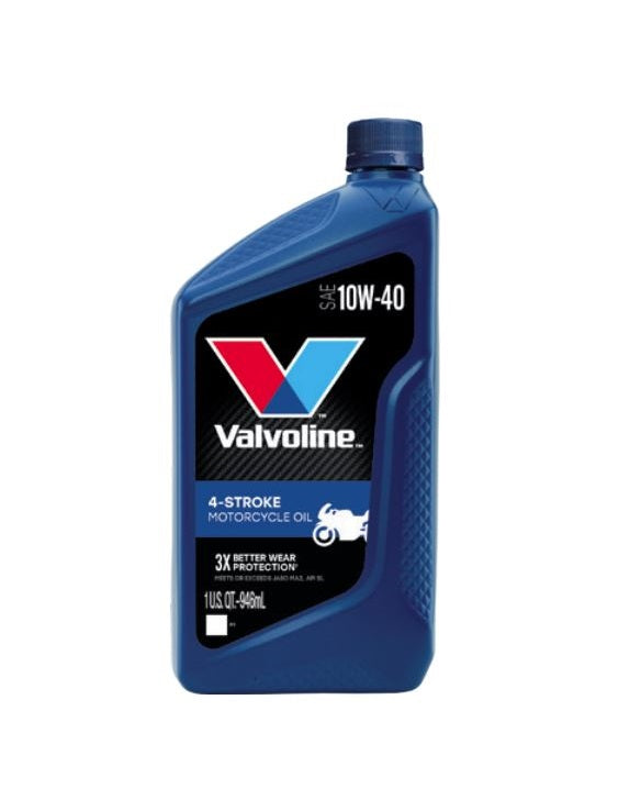 Valvoline 4-S MCycle 10W-40 Motorcycle Oil - 1 Quart Container