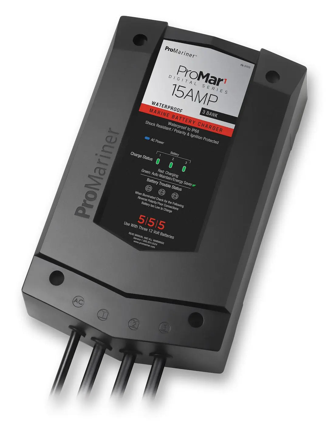 PRO MARINER PROMAR 1 DS Marine BC15 AMP 3-Outlet Power Center