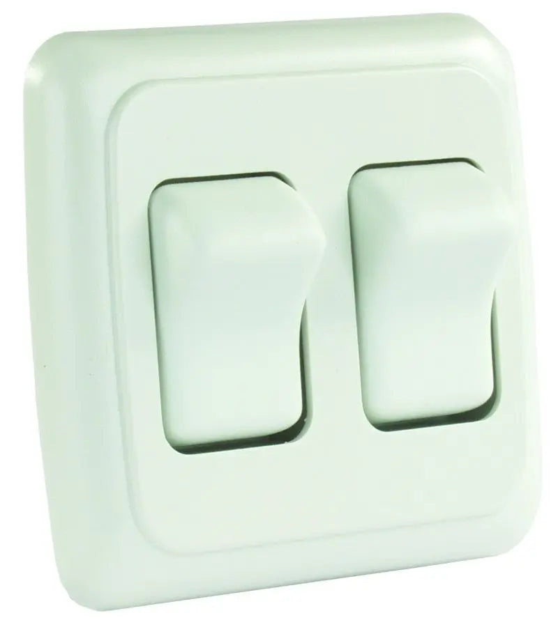 JR Products Double On-Off Rocker Switch (Part Number 12015)
