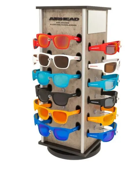 AIRHEAD Sunglass Tower Display with 36 Assorted Colors - AHFSCC36K