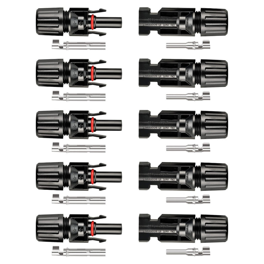 Rich Solar RSSC5P Solar Panel Connector with Male and Female Plugs