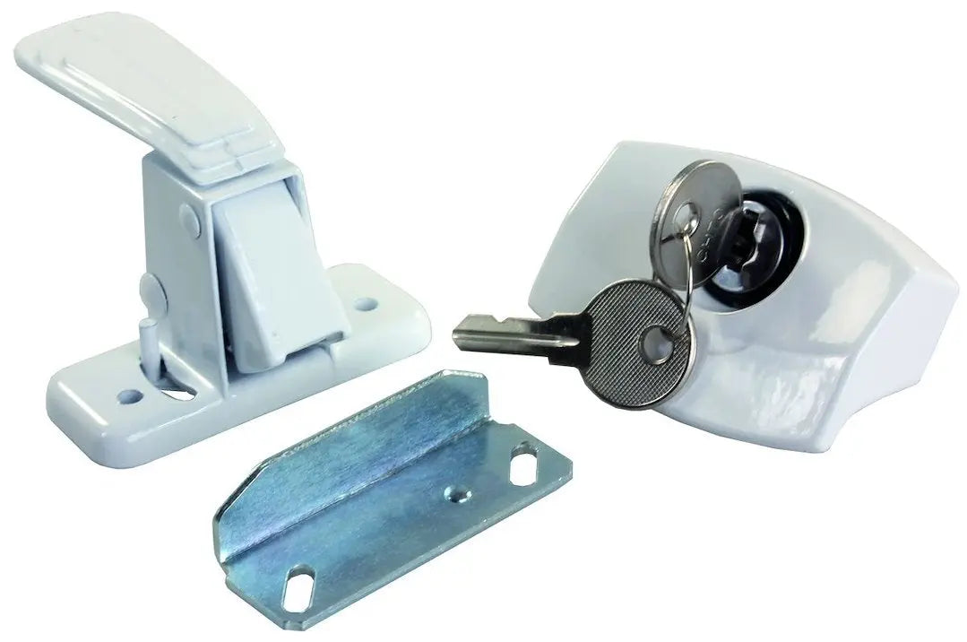 JR Products Camper Door Latch White - Part Number 11685