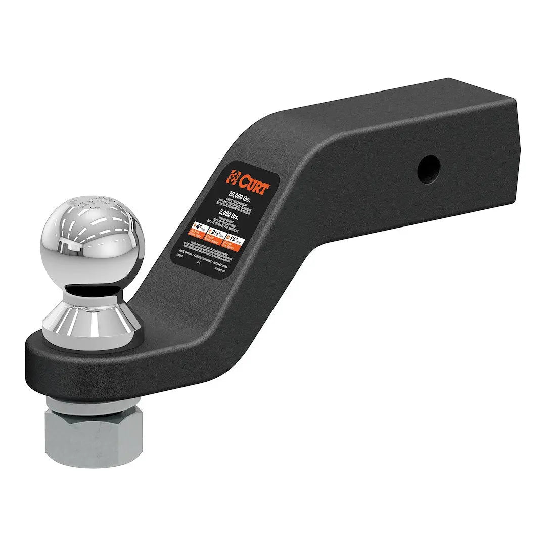 CURT Manufacturing Loaded Forged Ball Mount with 2-5/16 Inch Hitch Ball