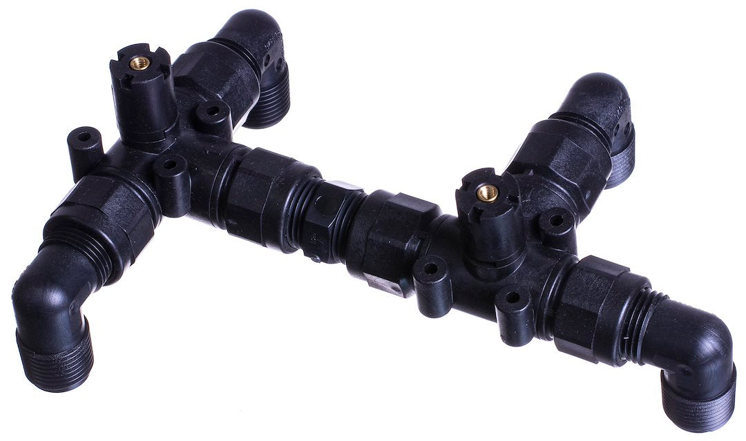 B&B Molders 94137 3-Way Diverter Valve with 1/2-inch Thread for Piping Systems