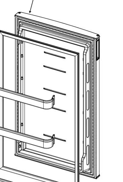 DAVE CARTER NR640158 Door Assembly with Gasket - Durable Replacement Part