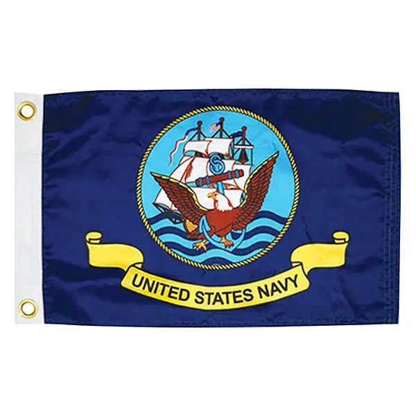Taylor Made 12x18 Navy Flag - Durable Outdoor Polyester Banner