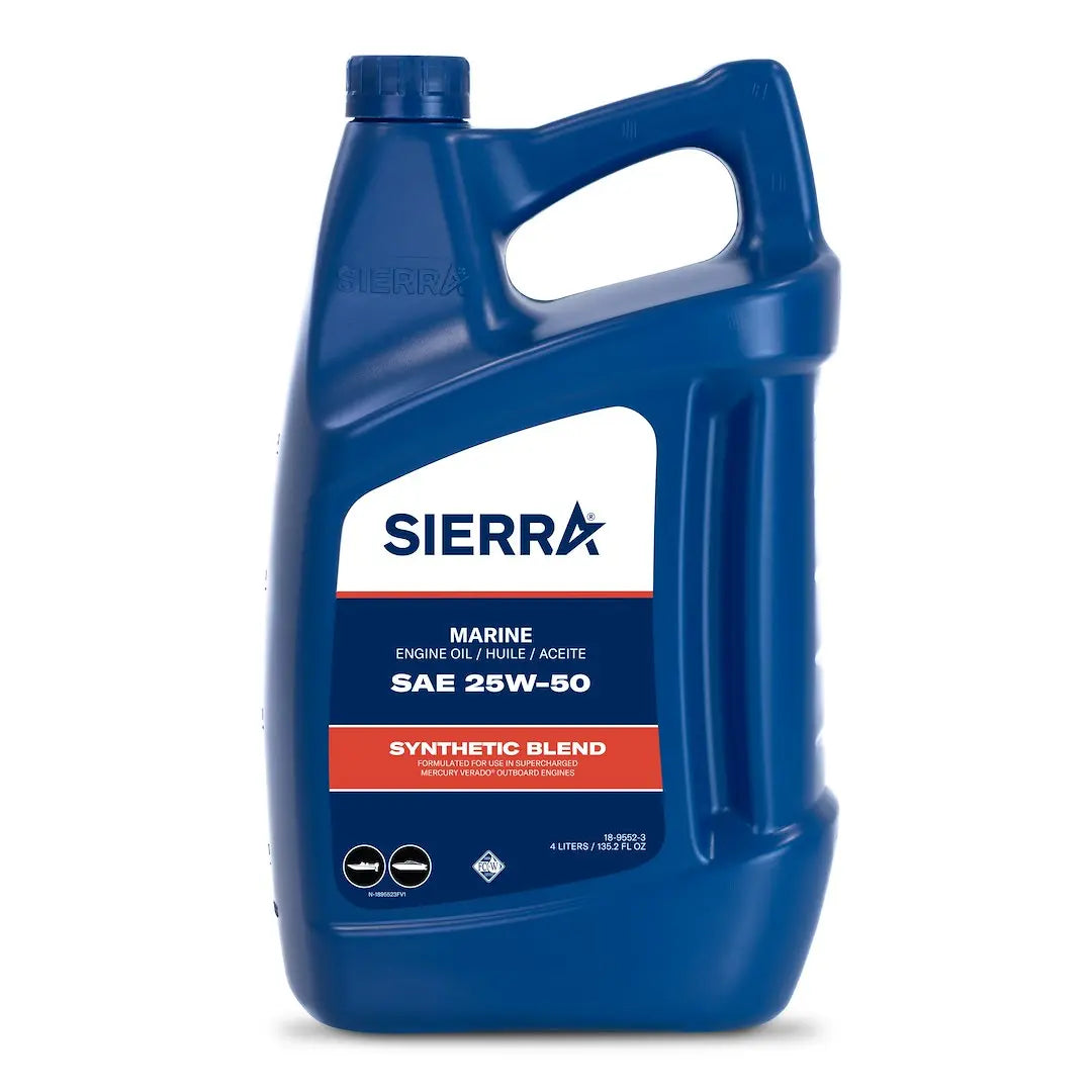 SIERRAMARINE 4 Liter 25W-50 FC-W Marine Engine Oil - Part #1895523