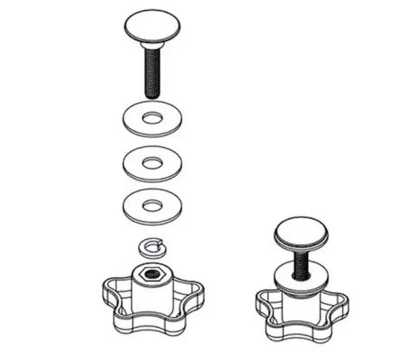 BAK Industries BAKFLIP Elevator Bolt Kit - Part Number 254A0001