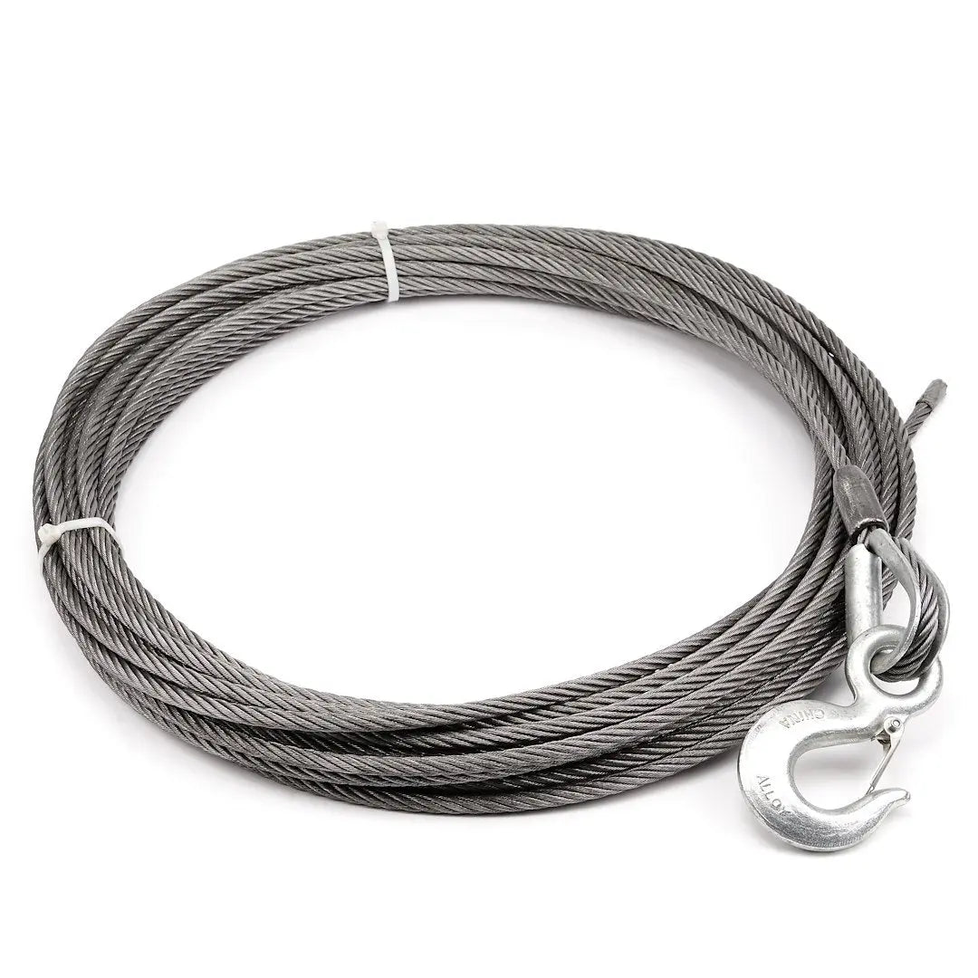 WARN Industries Wire Rope Assembly 7/16 x 100 - Durable LTL Freight-Free Accessory