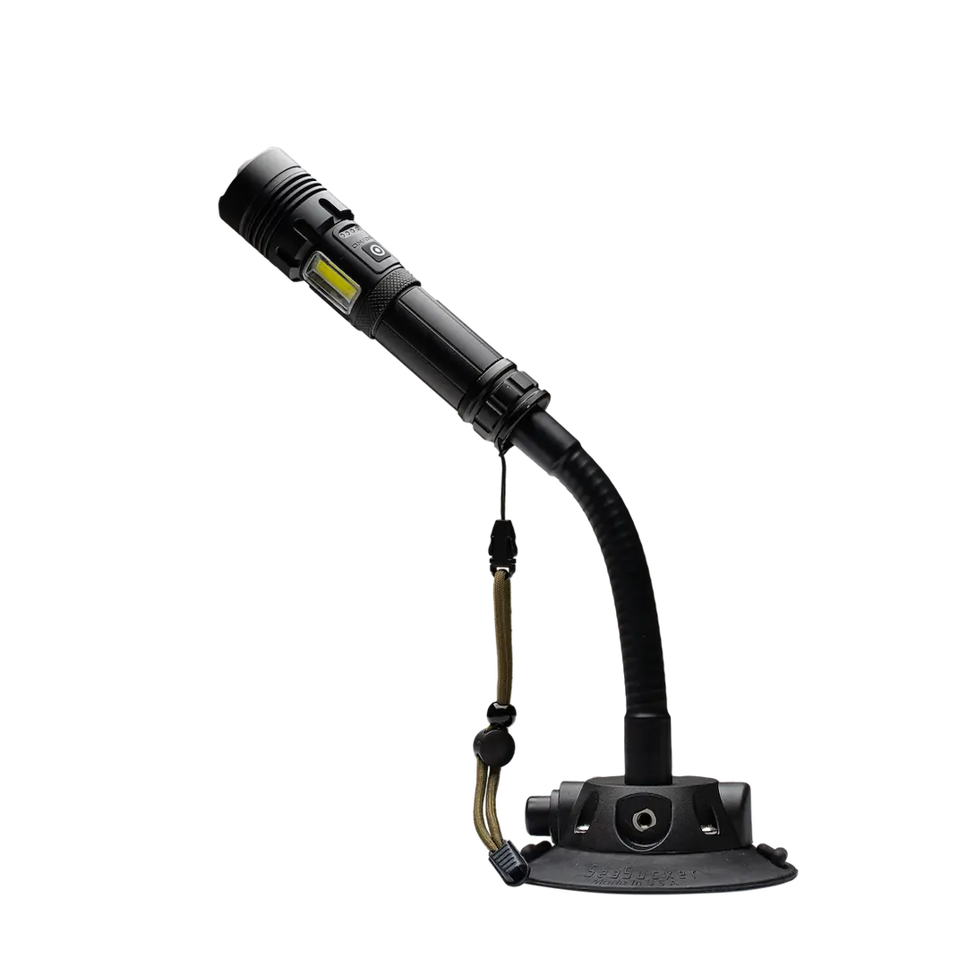 Seasucker EL5880 Heavy-Duty Flashlight Mount for Secure Attachment