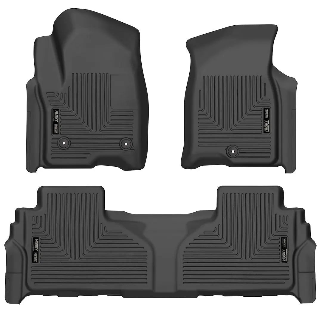 HUSKYLINER Front & Second Seat Floor Liners for 2021-2022 Chevrolet Tahoe, Suburban, GMC Yukon, Cadillac Escalade
