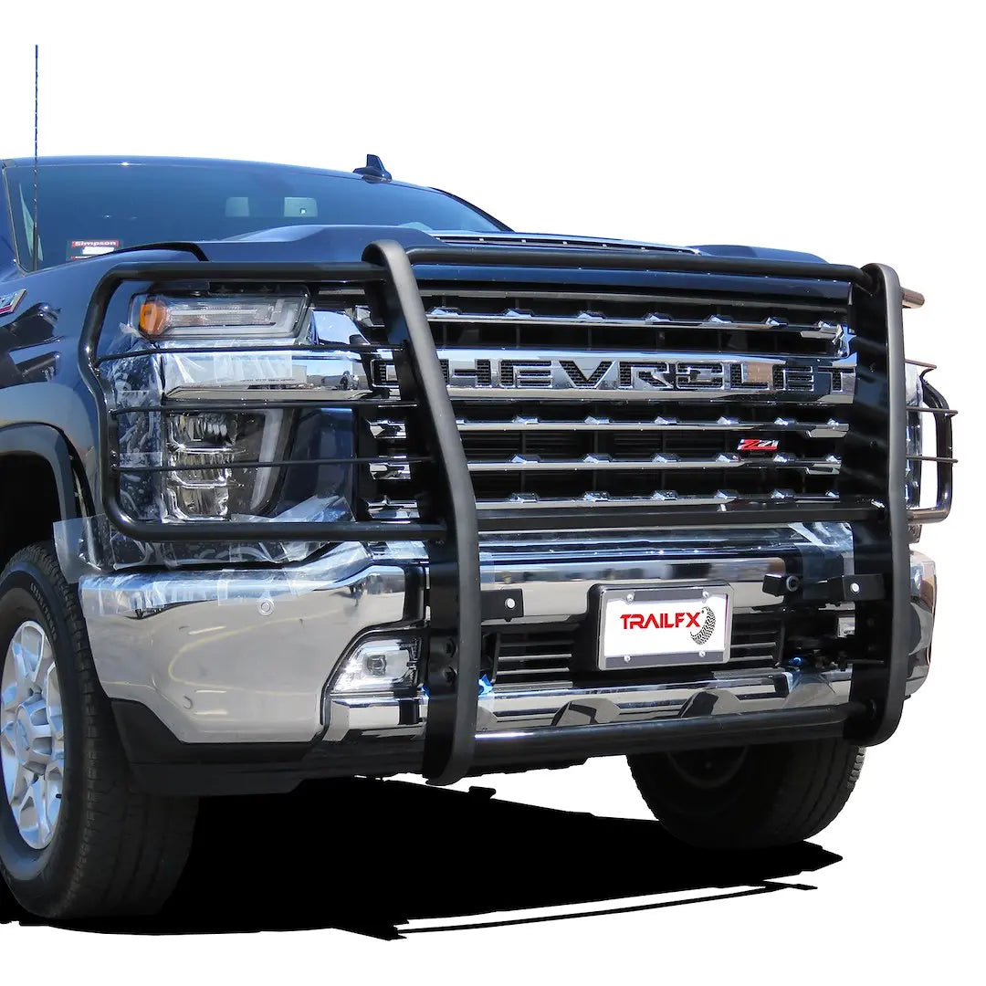 TrailFX Grille Guard for Chevrolet Silverado 2500 HD and 3500 HD (2020-2023) Black