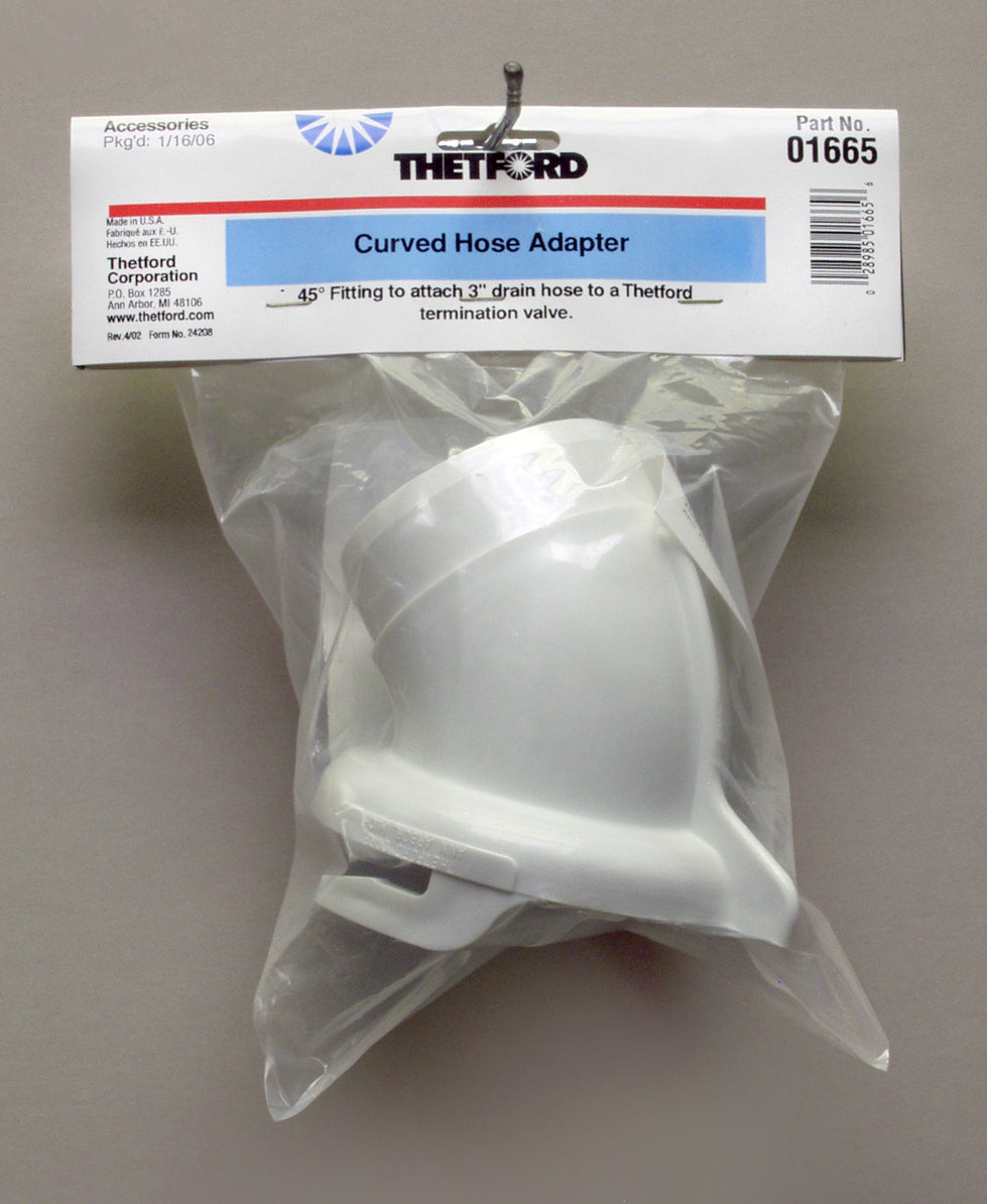 DAVE CARTER TH01665 Curved Hose Adaptor for Flexible Fluid Connections