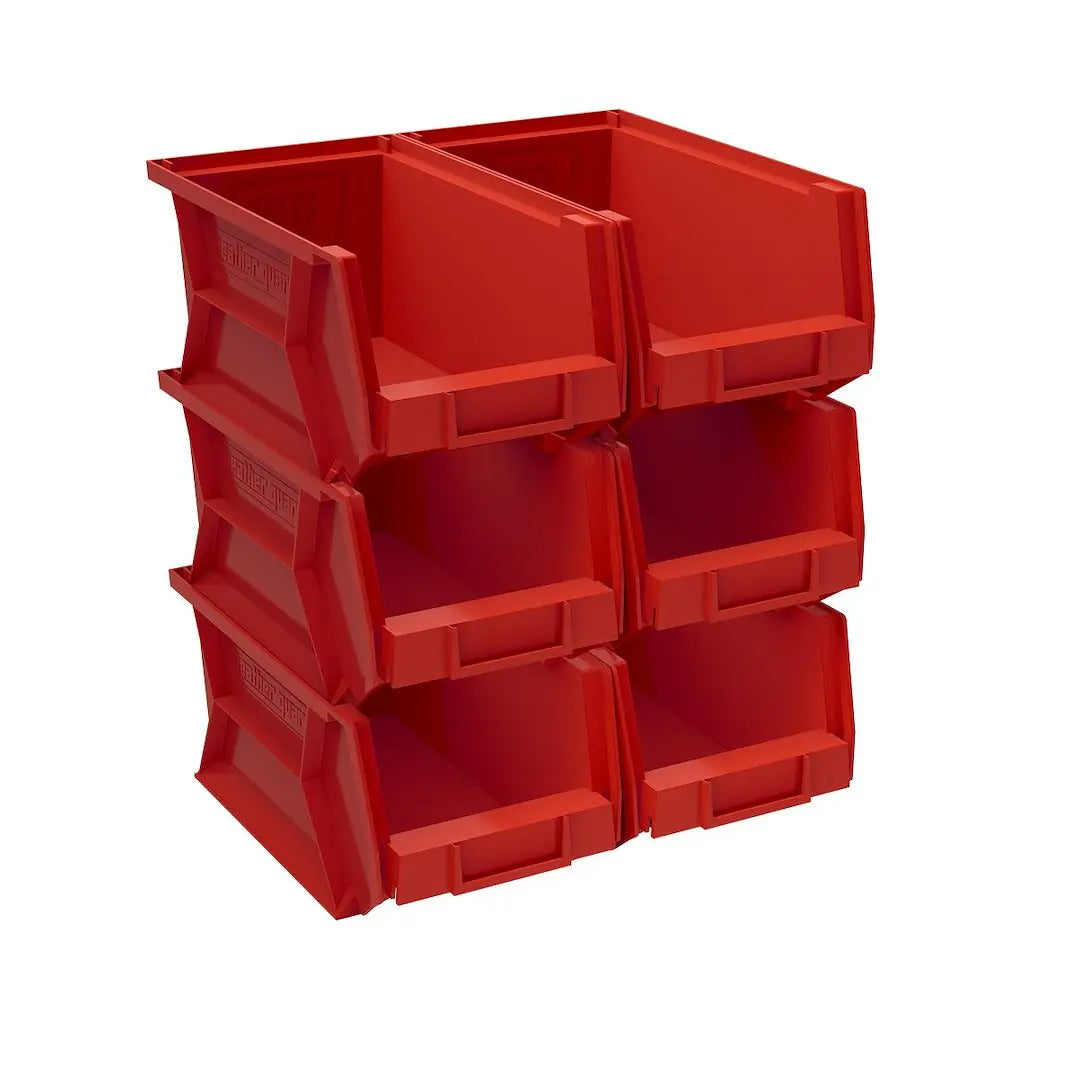 Weather Guard Model 9855-7-02 Red Storage Bin - 6 Inch x 7.1 Inch