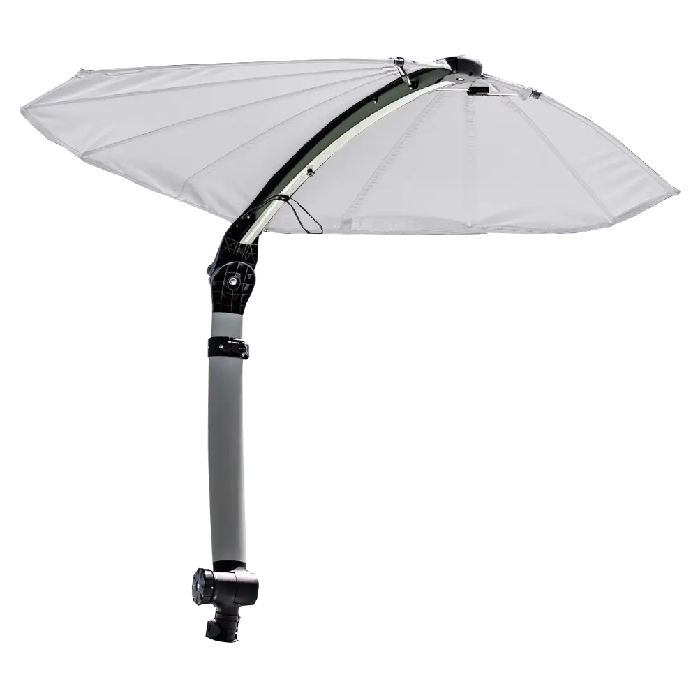 Taco Metals ShadeFin Mini with White Fabric - Durable Marine Shade Solution