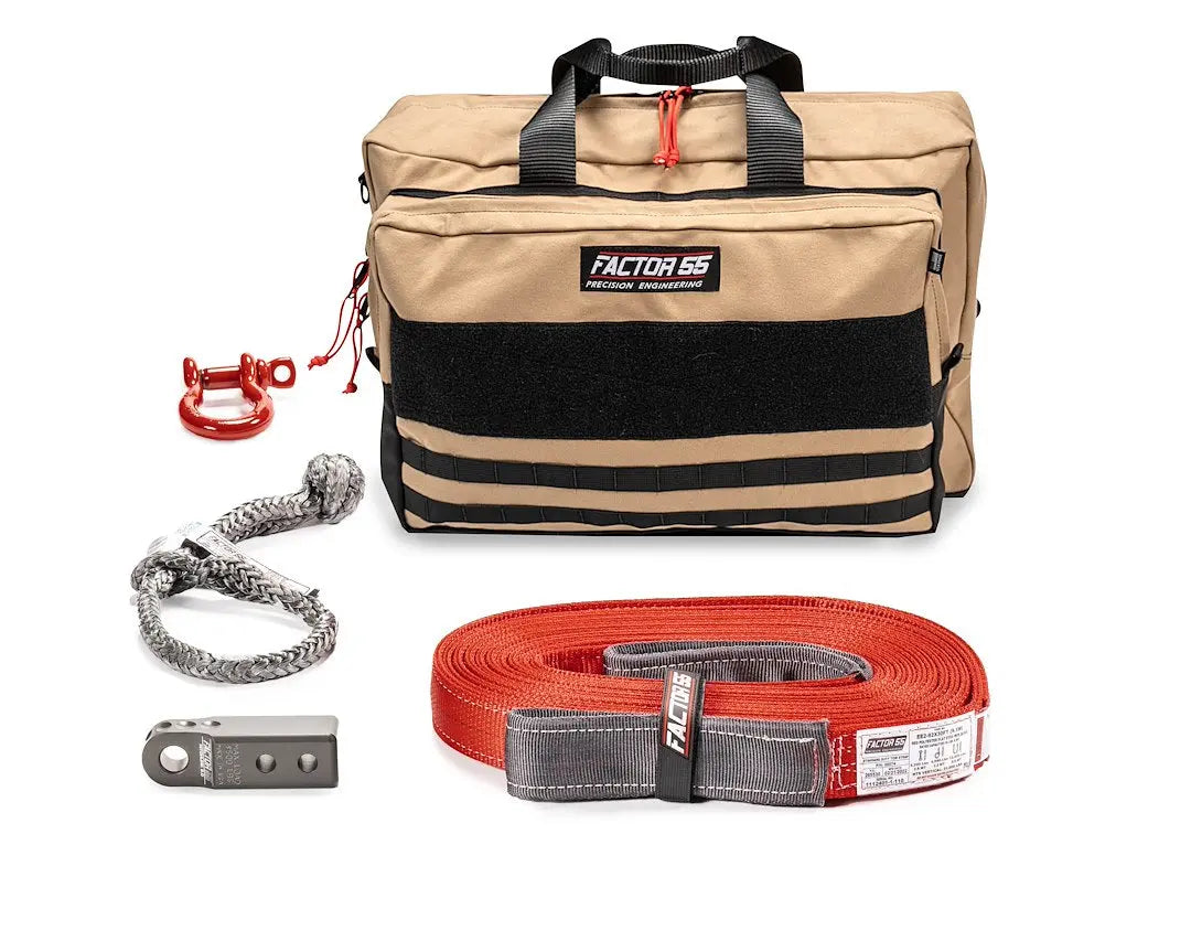 Factor 55 OWHE Vehicle Recovery Kit with Gray Hitch, Large - Part Number 0048506LAR