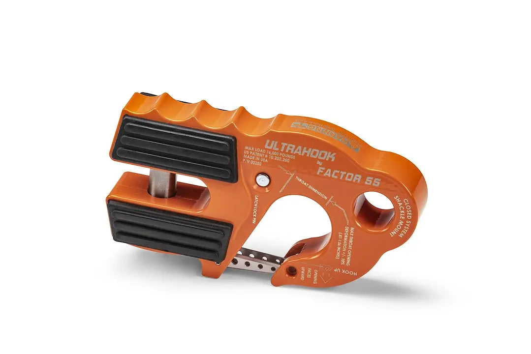 Factor 55 Ultrahook Orange Model 00250-07 – Heavy-Duty Winch Hook for Off-Road Recovery