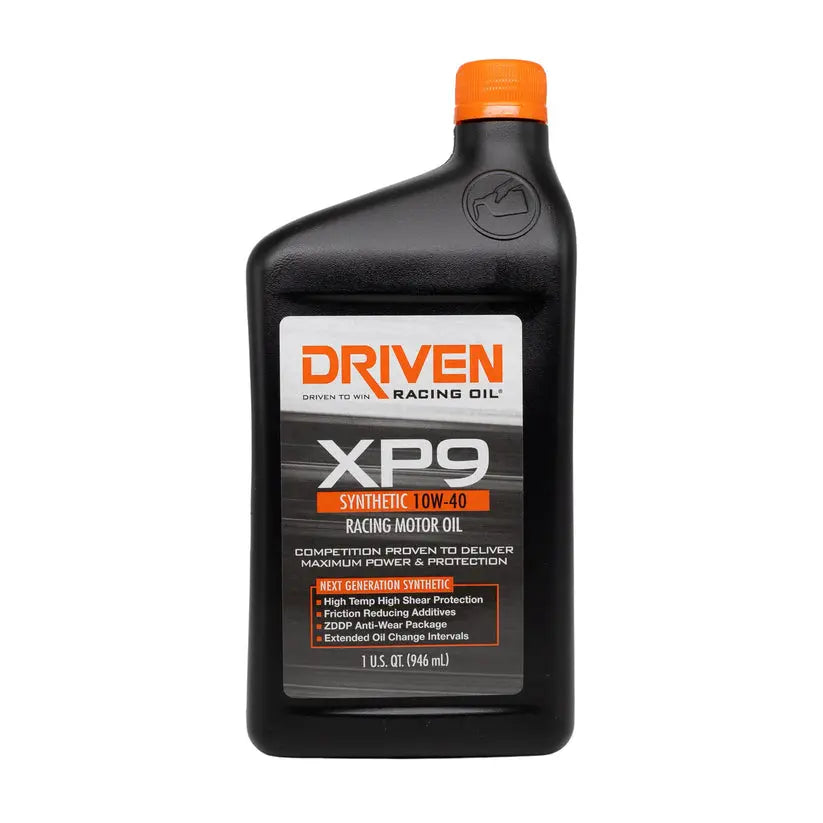 Driven Race XP9 10W-40 Synthetic Racing Oil - High-Performance Motor Oil for Automotive Engines