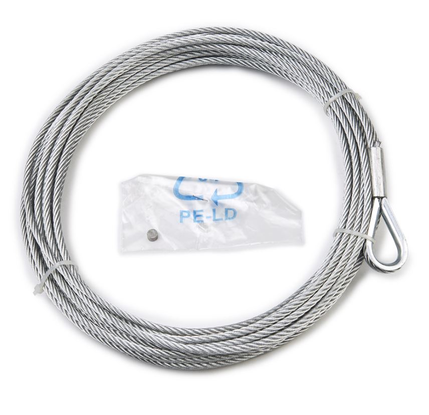 WARN Industries 93330 Steel Winch Rope Replacement for Drill Winches