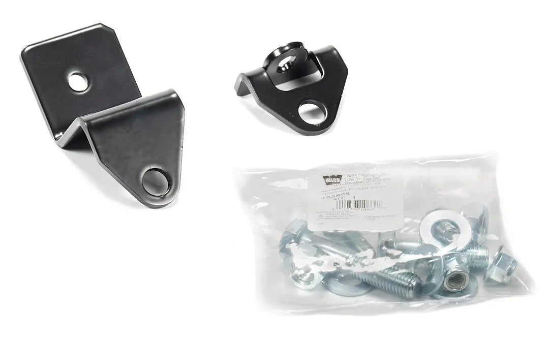 WARN Industries Power Pivot Brackets Kit - Part Number 108925 for Heavy-Duty Vehicle Applications