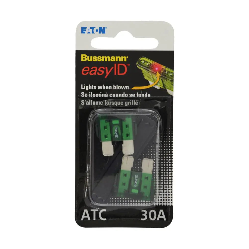 BUSSMANN BPATC30ID 2-Pack BP/ATC30 Easy ID Fuses for Reliable Circuit Protection